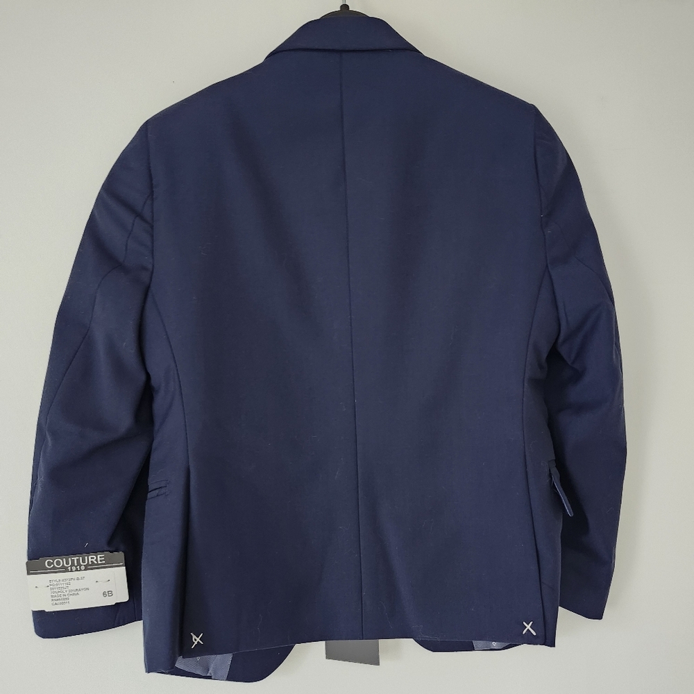 FABIAN Couture 1910 BOY’s Power Stretch Suit Separates in Navy Blue BLAZER Sz 6B - Picture 8 of 10